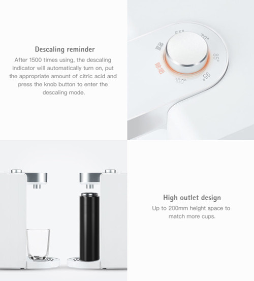 Original XIAOMI SCISHARE Smart instant Heating Water Dispenser 1800ML Fast 3s Water for diffirent C K484-PCO_0066BK0B