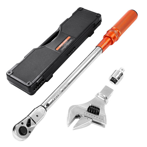 Adjustable Click Torque Wrench, 1/2 Inch Drive, 20-160 lbf-ft/27.1-216.8 N.m, Dual-direction and Du E415-DJSNLBS101708PMCDV0