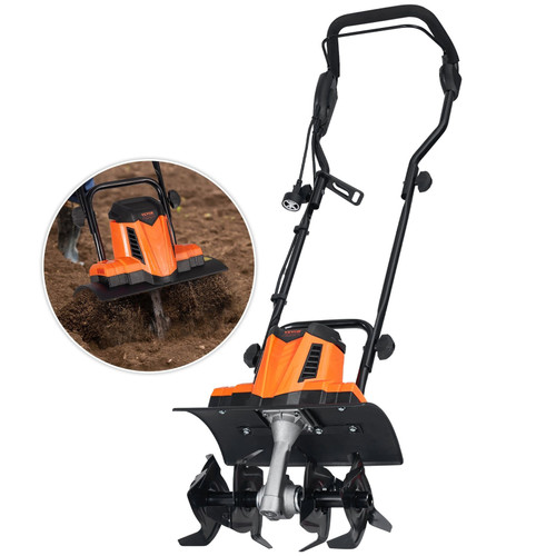 10 Amp Electric Tiller, 14" Tilling Width 3.94" Tilling Depth Corded Electric Tiller/Cultivator, St E415-YXDDGYJ10AMPEHTU3V1