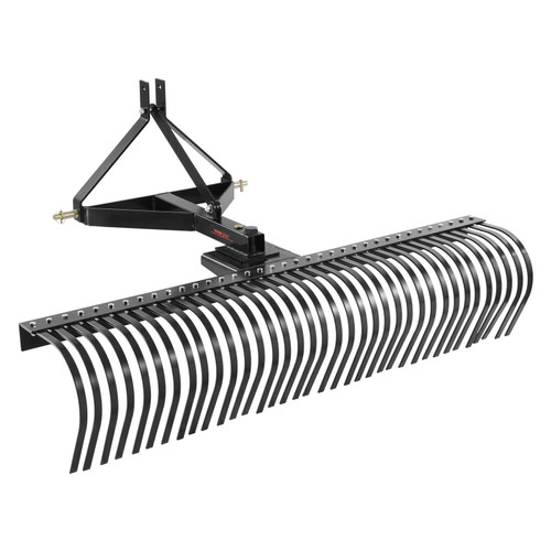 Tow Behind Dethatcher, 72-inch Tow Dethatcher with 36 Steel Tines, 3-Point Lawn Dethatcher Rake wit E415-ZXSCJ72DSDLJ73TTAV0