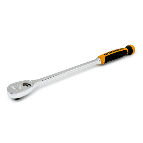 GearWrench 1/2 Inch Drive 90-Tooth Long Handle Dual Material Teardrop Ratchet 16-1/2 Inch T398-KDT81361T