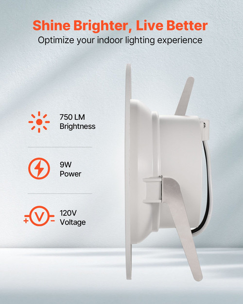 10 Pack LED Recessed Lighting, 4 Inches, Retrofit Can Lights, 750 LM 9W 120V, Selectable 5CCT 2700K E415-QPQRSZMZSSD4UFT5W001V6