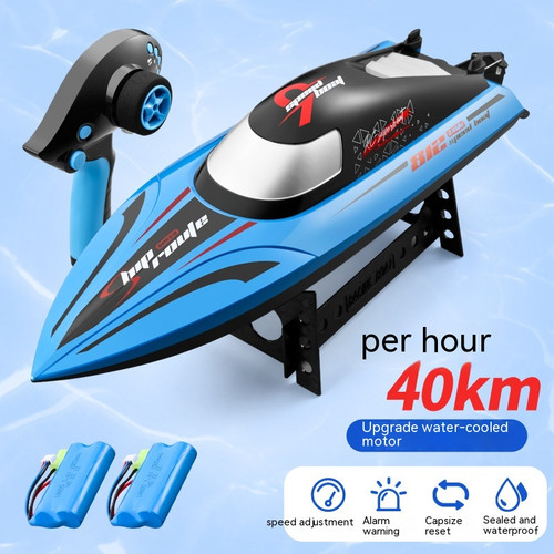 Color: 812 Blue Double Battery - Remote-control Ship Toy Endurance Electric High-speed Speedboat Mo Q119-CJYD197010102BY