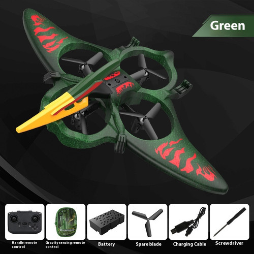 Color: Green Dual Control - Bubble Plane Gliding Four-axis Unmanned Aerial Vehicle Q119-CJYD200225306FU