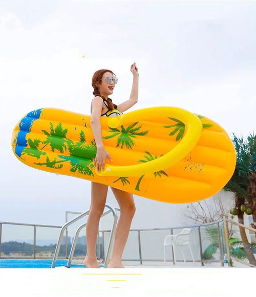 Color: Slippers floating row - Inflatable Bread Floating Drainage Bubble Swimming Ring Q119-CJYZ118935616PK