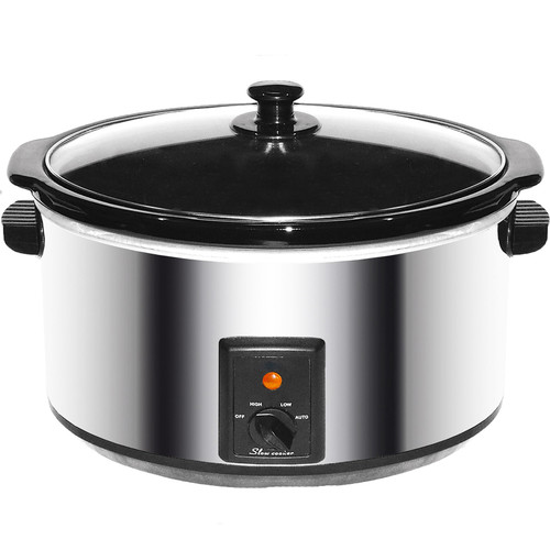 Brentwood 8.0 Quart Slow Cooker Stainless Steel D970-SC-170S