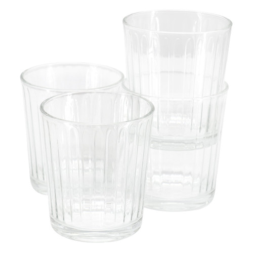Gibson Home Moonstone 4 Piece 13.5 Ounce Double Old-Fashioned Glass Set D970-141404.04
