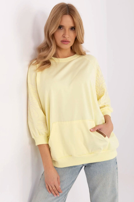 yellow - Sweatshirt model 227683 Rue Paris U704-227683