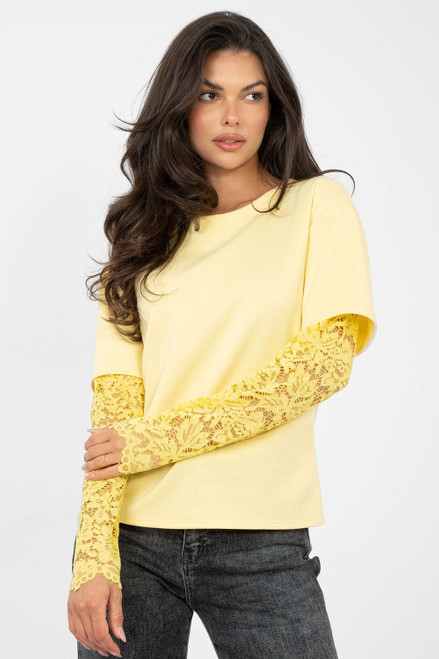 yellow - Blouse model 223487 Italy Moda U704-223487