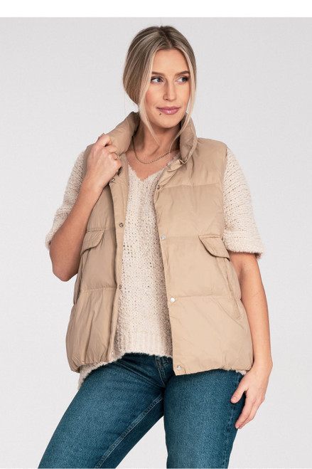 beige - Gilet model 217068 Figl U704-217068