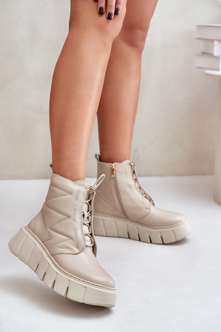 beige - Platform boots model 202820 Step in style U704-202820