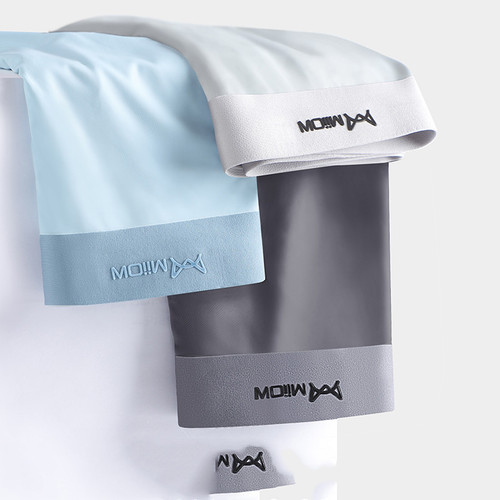Color: Cotton grey blue grey, Size: L - Seamless boxer shorts Q119-CJNSNYYD00169-Cotton grey blue grey-L