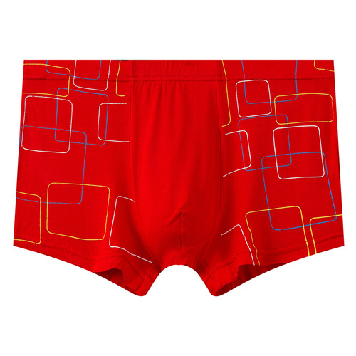 Color: Red, Size: 7XL - Personality Trendy Breathable Four-corner Shorts With Head Slits Plus Size Q119-CJYD115485218RI