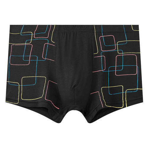 Color: Black, Size: 5XL - Personality Trendy Breathable Four-corner Shorts With Head Slits Plus Size Q119-CJYD115485228BY