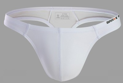 Color: white, Size: XL - Ice silk men's thong Q119-CJNSNYYD00034-white-XL
