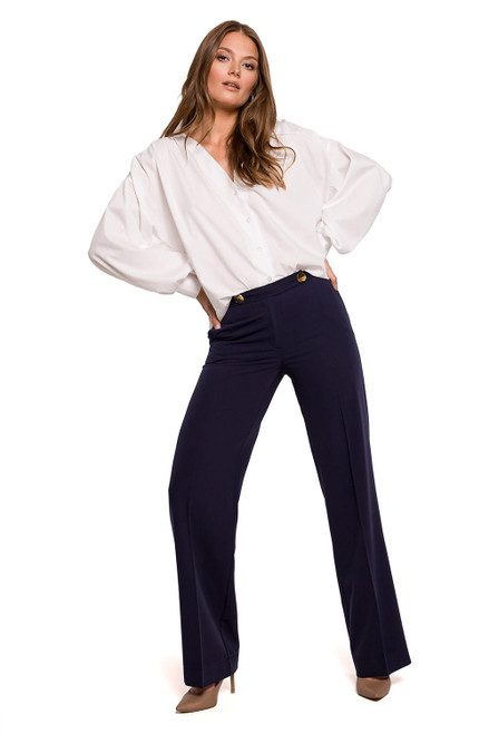 navy blue - Trousers model 158100 Makover U704-158100