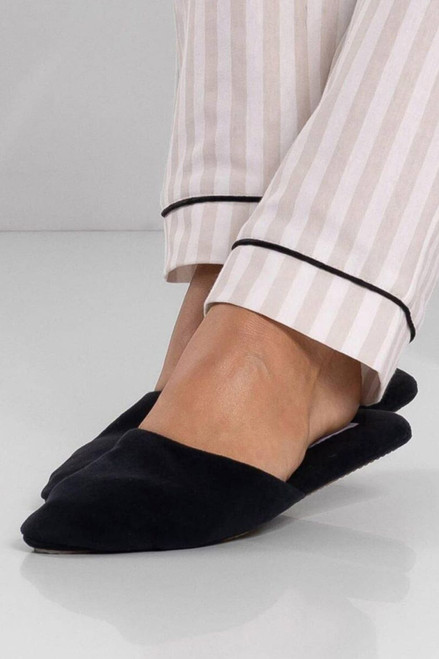 black - Slippers model 224013 Momenti Per Me U704-224013