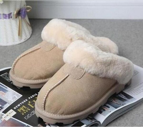 Color: pink - Size: US4 - new fashion cotton slippers men women snow boots warm casual indoor pajam Y829-947042020152266767
