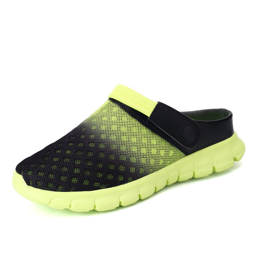 Color: Black green, Size: 38 - Breathable hole shoes Q119-CJBHNSNS07174-Black green-38
