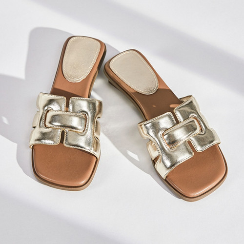 Chunky-heel Versatile Casual Womens Beach Shoes Q119-CJNS2929437