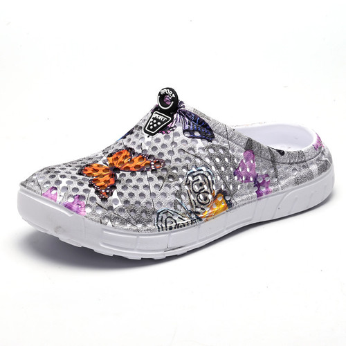 Color: Gray, Size: 40. - Beach hole shoes Q119-CJBHNSNS07177-Gray-40.