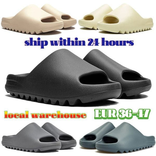 Color: 05 Granite - Size: US6=EUR39=UK6 - Local Warehouse designer slides for women men slippers on Y829-1479592461947662428