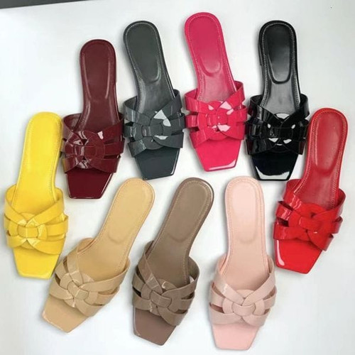 Color: Brown - Size: Woman US9=EU40=25CM - Designer womens Slippers Slides Designer sandals High qu Y829-1318436516321837167