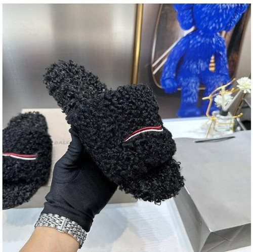 Color: B2 - Size: Size 36 - Deluxe slide designer slippers Slipper Fashion Female Wool Wool Sweet S Y829-1479330908932726889