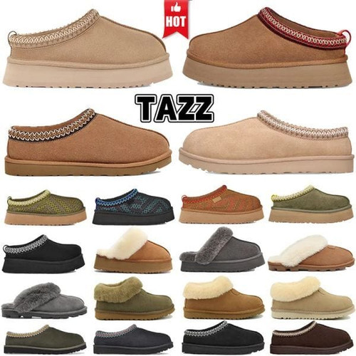 Color: 1 - Size: eur 36 - Ankle Winter Boot Designer Fur Snow Boots Tasman Slipper Flat Heel Fluffy Y829-1154577663592202312