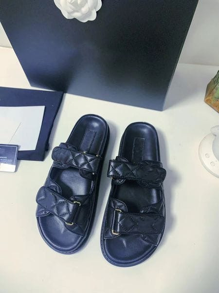 Color: Silver - Size: US8.5 - 2024 Designer Best Quality Sliders Luxury Chypre andals Outwear Leisu Y829-1383723890801430572