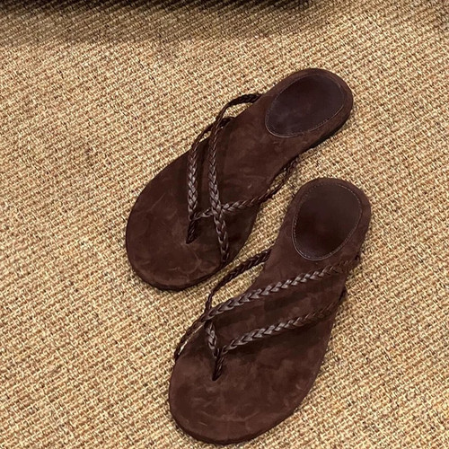 Korean-style Niche Beach Resort Flat Flip-flops Q119-CJNS2919421