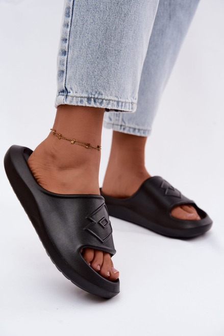 black - Platform sandals model 228368 Step in style U704-228368