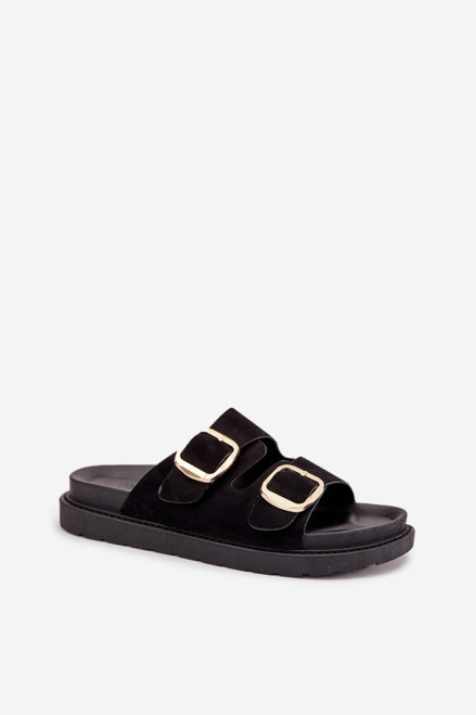 black - Platform sandals model 215658 Step in style U704-215658