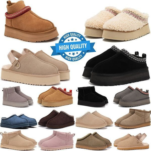 Color: #6 - Size: EUR 40 - free shipping uggslipperswomen Designer Platform Suede Clog Slippers Wit Y829-1469503396905025676