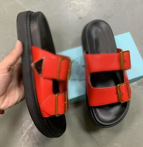 Color: Brown - Size: US5.5 - Designer Slippers Rubber Sliders Platform Sandals Perforated Women Per Y829-1383127577512341549