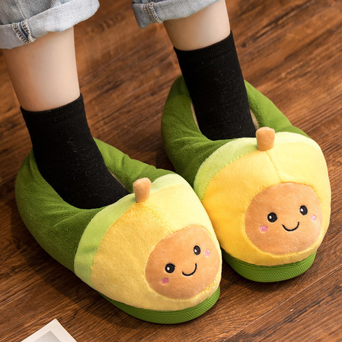 Color: Green with heel, Size: 40/41 - Home floor slippers Q119-CJBHNSNS10186-Green with heel-40/41