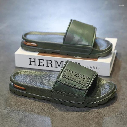 Color: Baise - Size: A40 - Slippers Men's Light Luxury High-quality Mens Sandals Non-slip Men Slide Y829-1477089954713006167
