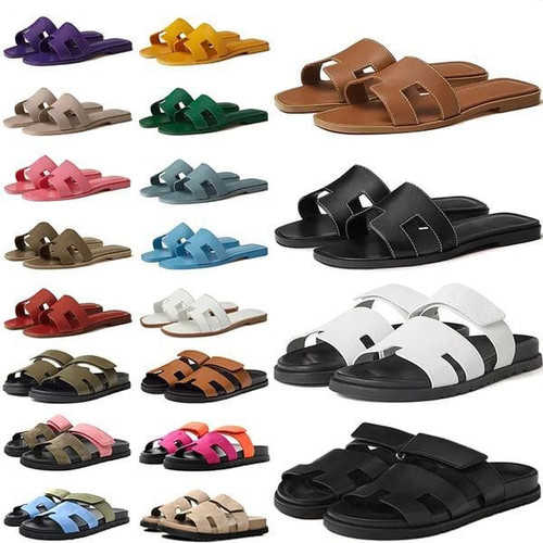 Color: Red - Size: Women US5=EU35 - Designer Sandals Womens Fashion Luxury Slides Letter Slide Genu Y829-1380620789044244480