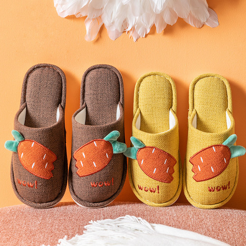 Cotton Slippers Ladies Floor Home Non-slip Thick-soled Warm Couple Slippers Q119-CJNS1203239