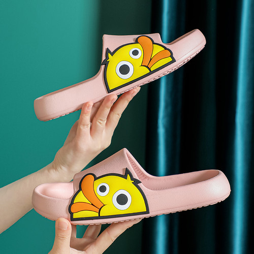 Color: Pink, Shoe size: Size190 - Sandals And Slippers Non-slip Home Indoor Bathroom Thick Cute Sli Q119-CJNS122687939MN