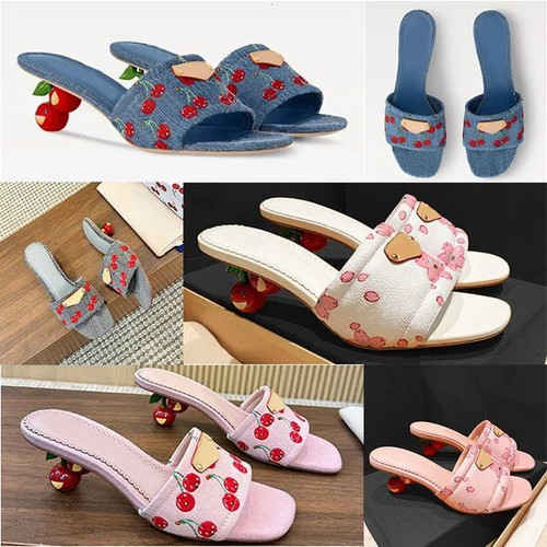 Color: A4 - Size: Woman US4=UK2.5=EU35 - Adult: yes - Designer Shoes Women Cherry Heels Lily Flat M Y829-1404529268522778696