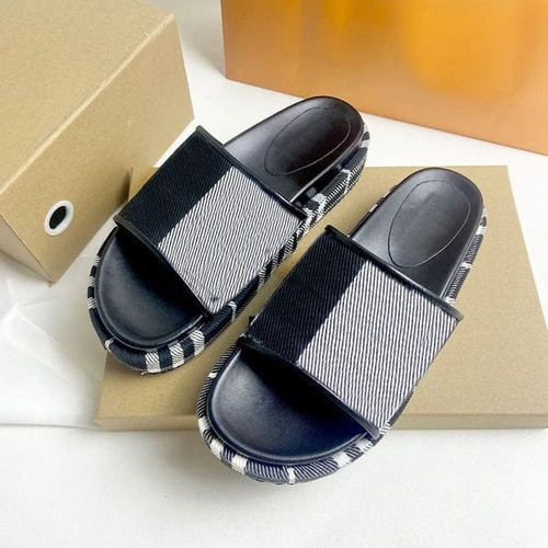 Color: Beige - Size: US7 - 2026 New Top Designer Platform Metallic Slide Sandals Luxury Slides Slip Y829-1466225110307459123