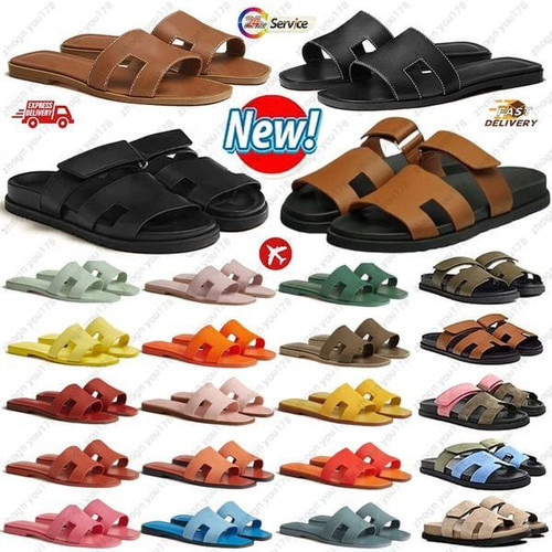 Color: Orange - Size: Eur 41 - Designer H Sandals Platform h sliders Women Sandale Men Slipper Shoe Y829-1449892171938852961