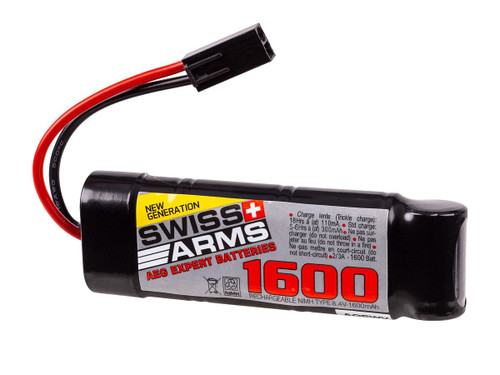 Swiss Arms 8.4v 1600mah NiMH Battery with Small Tamiya Connector P892-PY-A-4309
