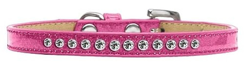 Clear Crystal Size 12 Pink Puppy Ice Cream Collar S528-612-01 PK-12