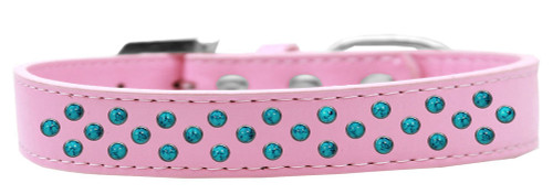 Sprinkles Dog Collar Southwest Turquoise Pearls Size 14 Light Pink S528-615-13 LPK-14