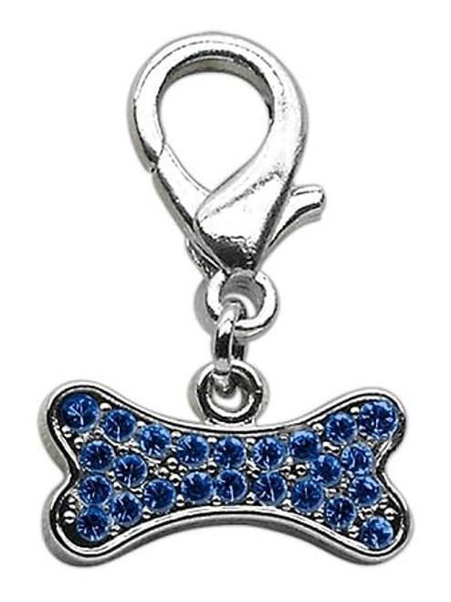 Lobster Claw Bone Charm Blue S528-11-04 BL