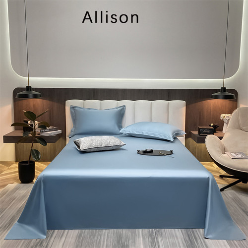 Color: Haiqing, Size: 245x260cm - Long-staple Cotton Pure Cotton Solid Color Bed Sheet Q119-CJYD223269224XC