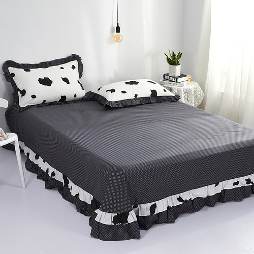Color: I, Size: A pair of 250x250 bed sheet - Pure Cotton Edge Rounded Ab Version Bed Sheet Pillowc Q119-CJCZ120369244RI