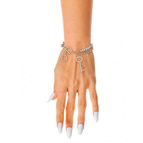 Gold Layered Chain Key Bracelet T226-9485777076543